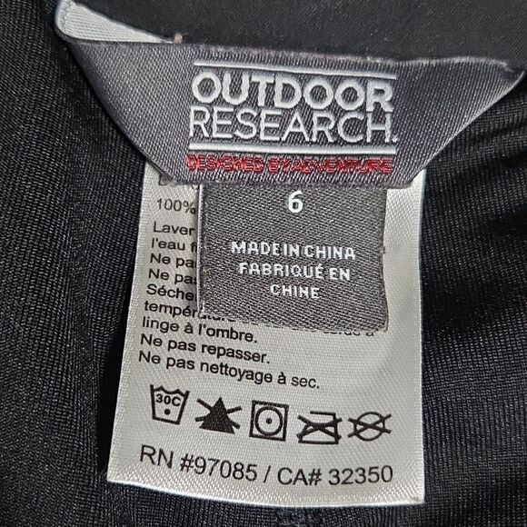 Outdoor Research Expressa Skirt Built in Shorts Women's Size 6 black Drawstring - Picture 5 of 6